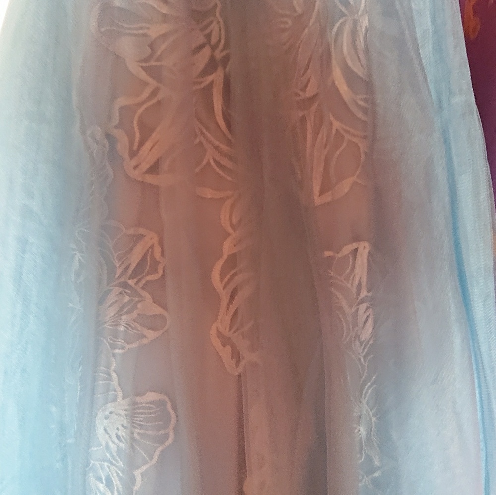 Light blue prom dress